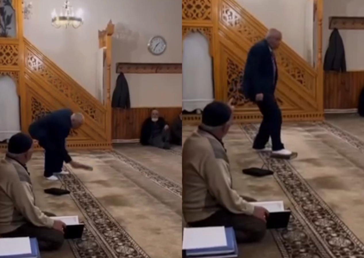 Sivas'ta çirkin saldırı: Kur'an-ı Kerim'i 3 kez öpüp üstüne bastı! Valilikten açıklama geldi...