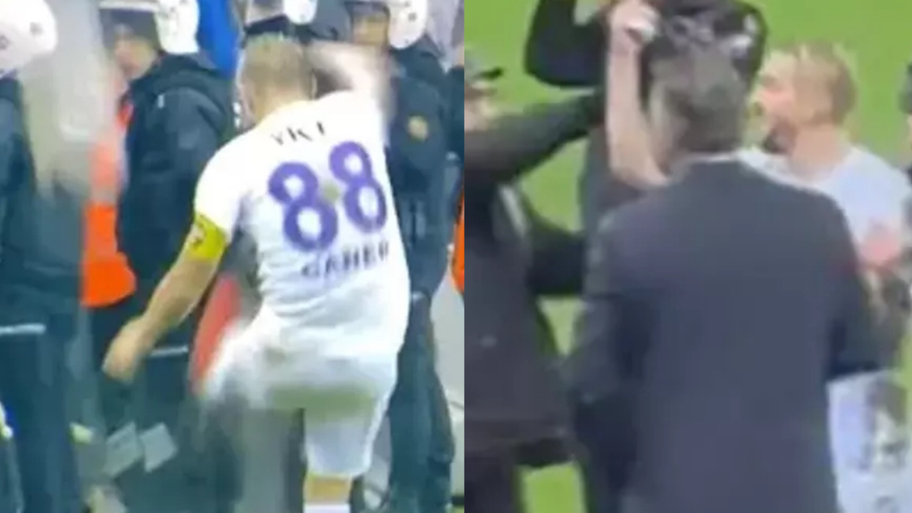 Caner Erkin çıldırdı! Maç sırasında ve sonunda gergin anlar...