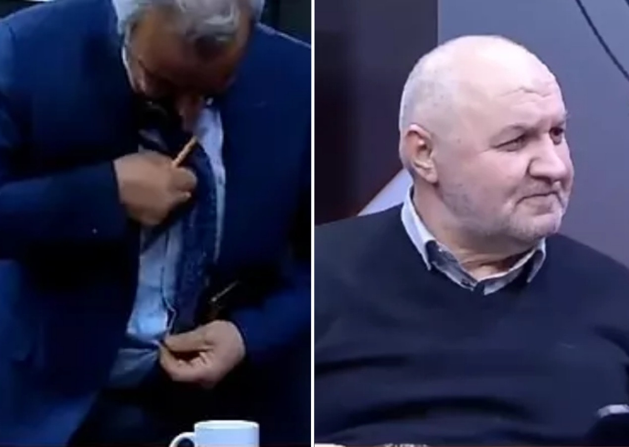 2 ay sonra yeniden canlı yayında depreme yakalandılar! "Bismillah, bismillah, Allahu Ekber"