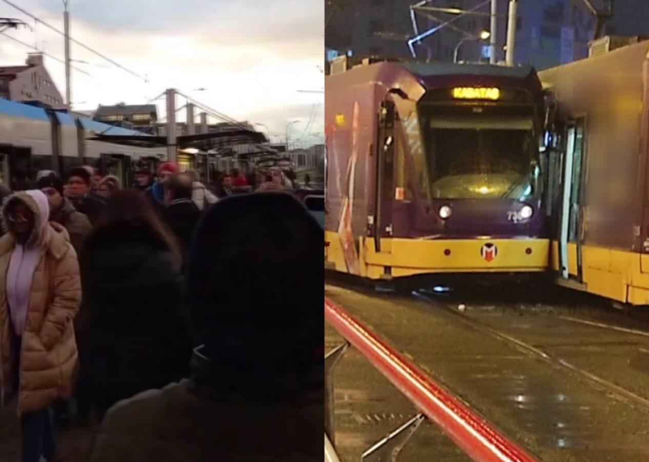 Vatandaşlar yine mağdur: Güngören'de tramvaylar çarpıştı
