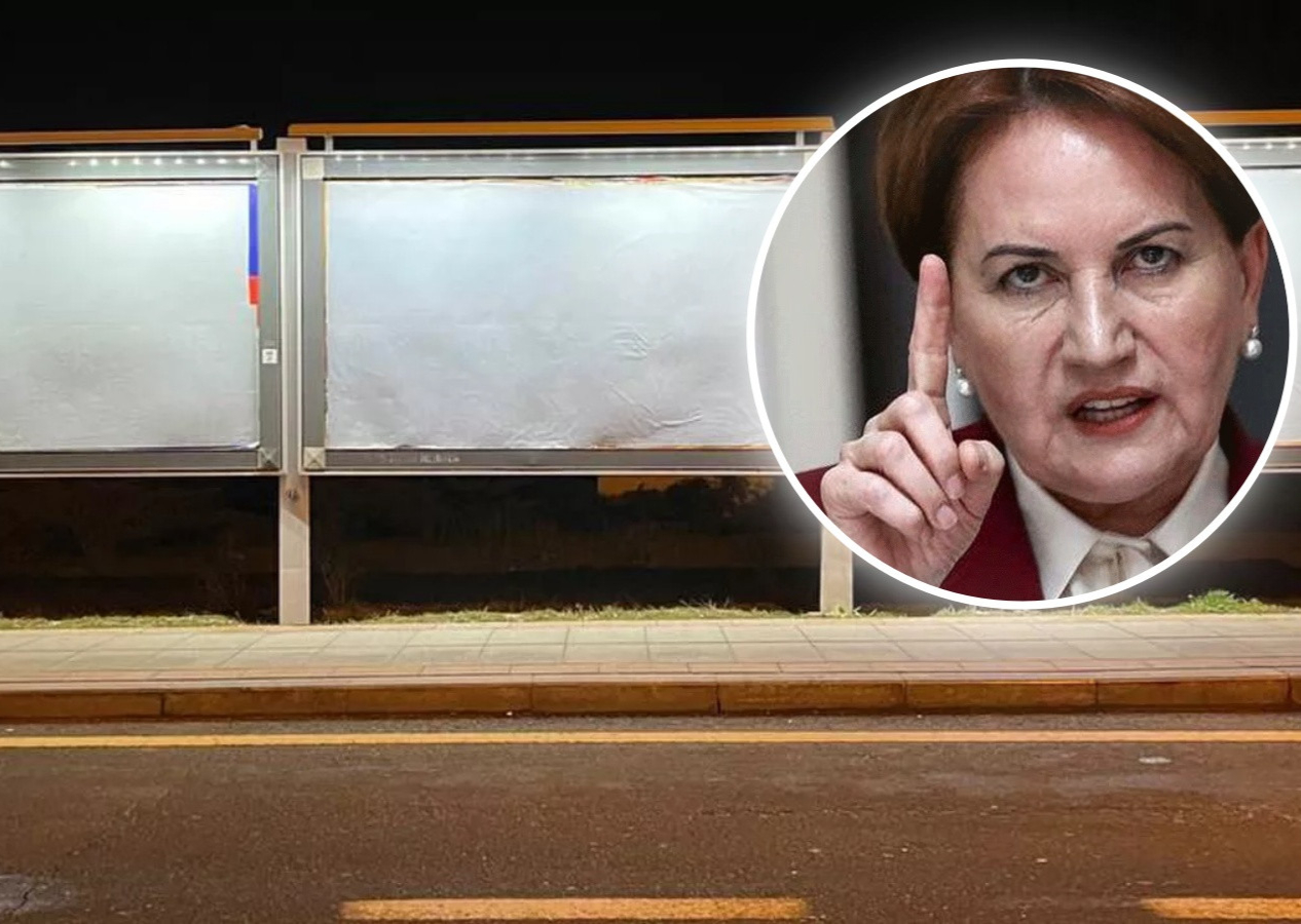 Akşener'den CHP'ye 'billboard' tepkisi! "Bizi sansürlemek isteyen Beştepe değil Saraçhane"