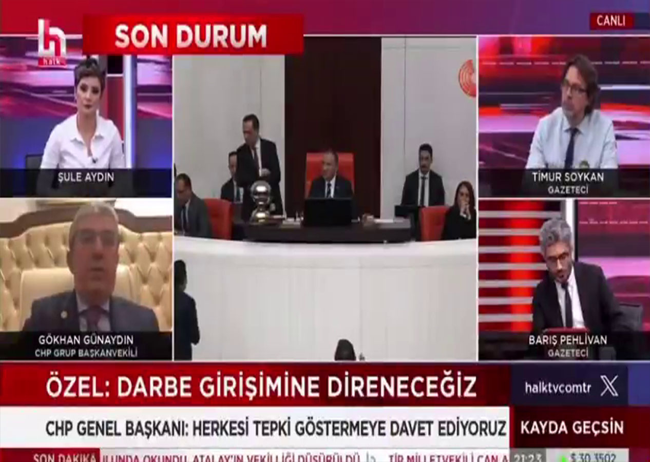 Halk TV'de CHP Grup Başkanvekili Günaydın ve yorumcular birbirine girdi