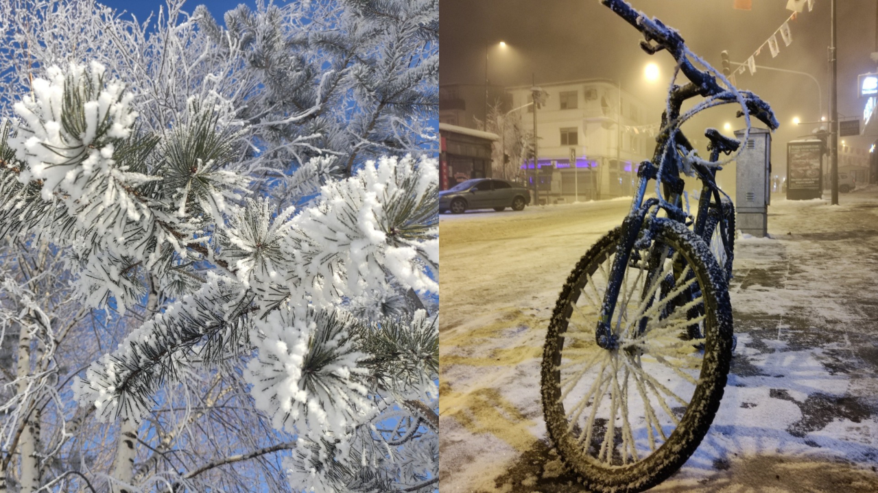 Ardahan adeta buz kesti: Eksi 32 derece soğukta araçlar bile çalışmadı