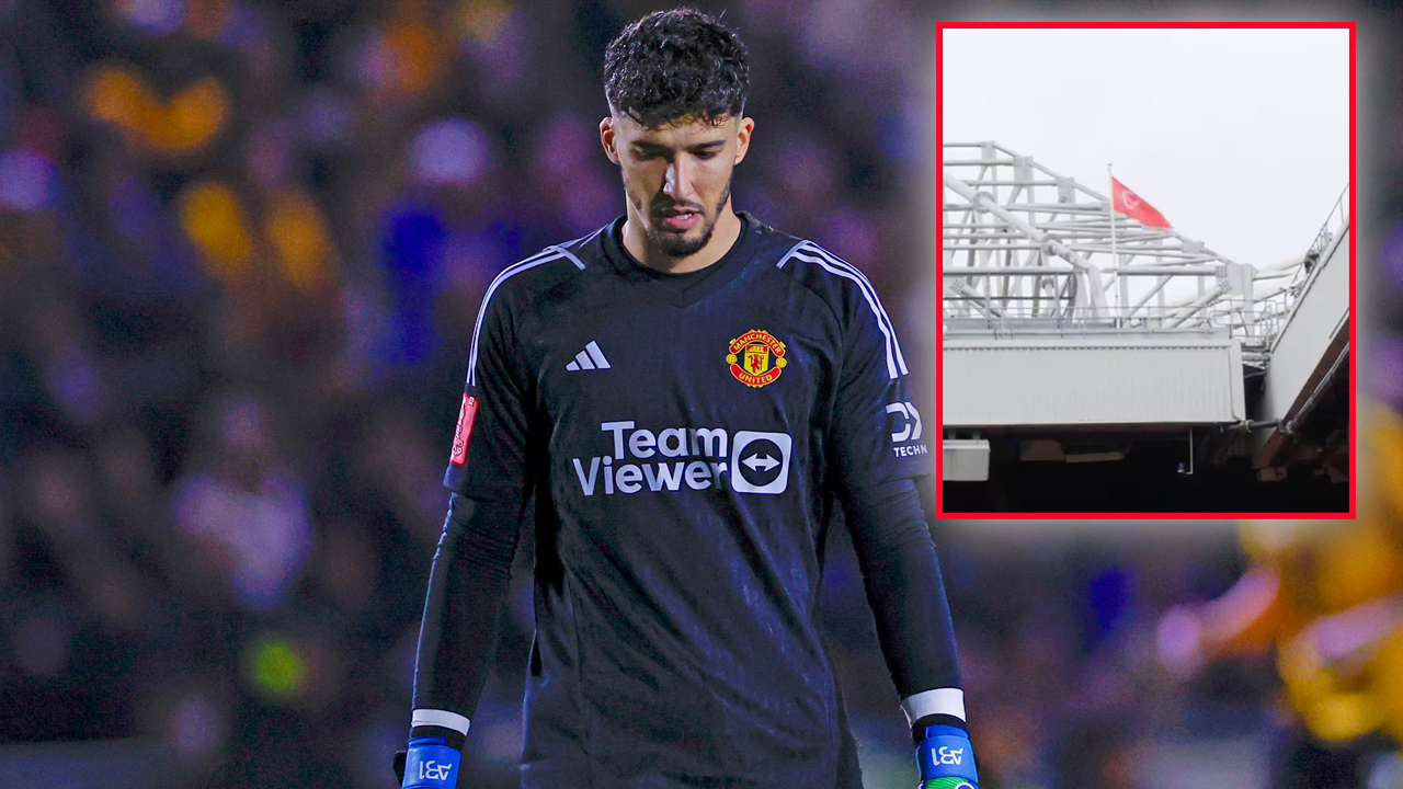 Manchester United Old Trafford'da Türk bayrağı dalgalandırdı! Tarihi anlar: Altay Bayındır için yaptılar...