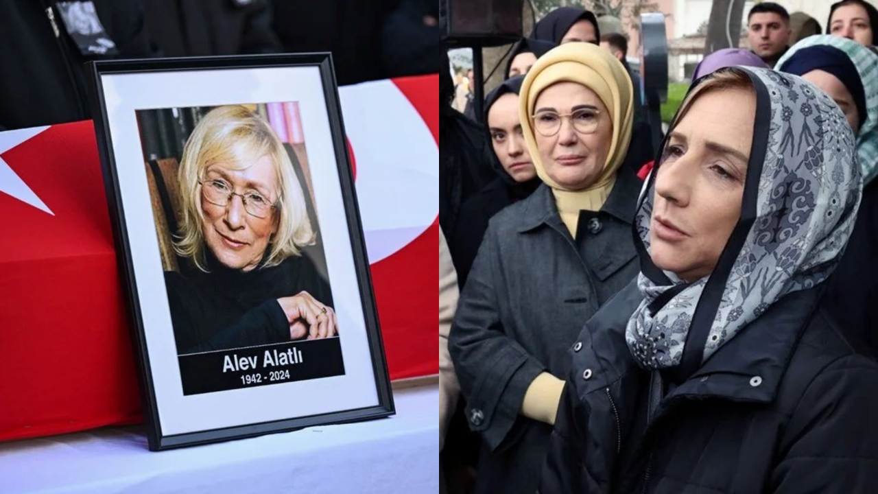 Emine Erdoğan Alev Alatlı'nın cenaze törenine katıldı