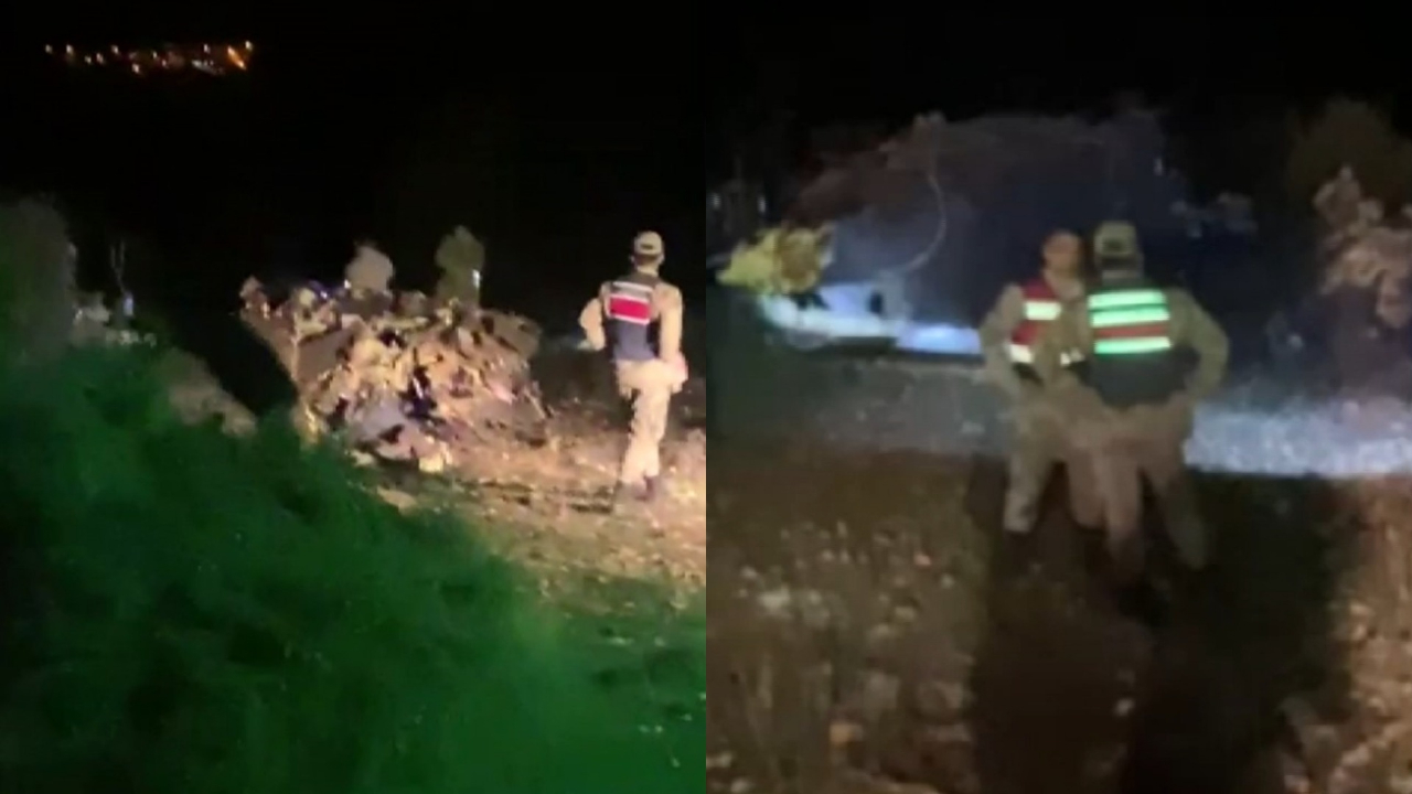 İki şehit verdiğimiz düşen helikopterin enkazından ilk görüntüler
