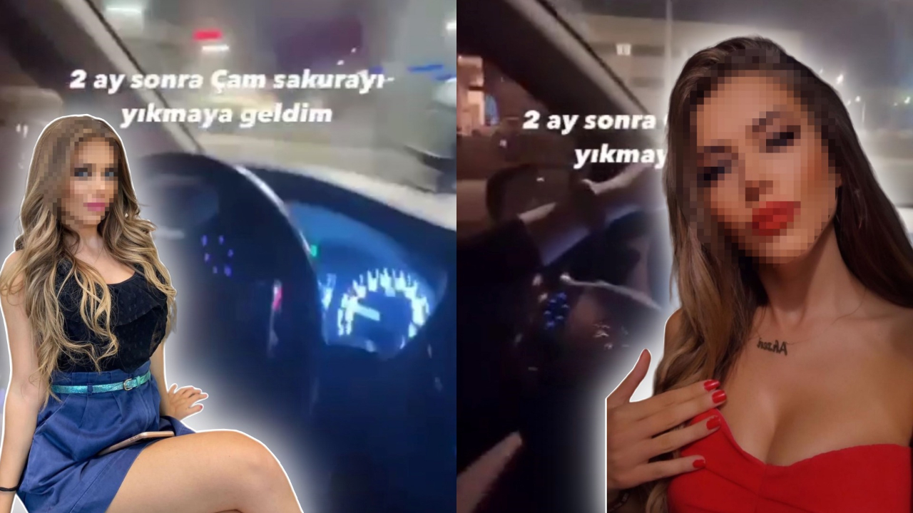 Genç spiker drift yapıp trafiği birbirine kattı: “Çam Sakura'yı yıkmaya geldim”