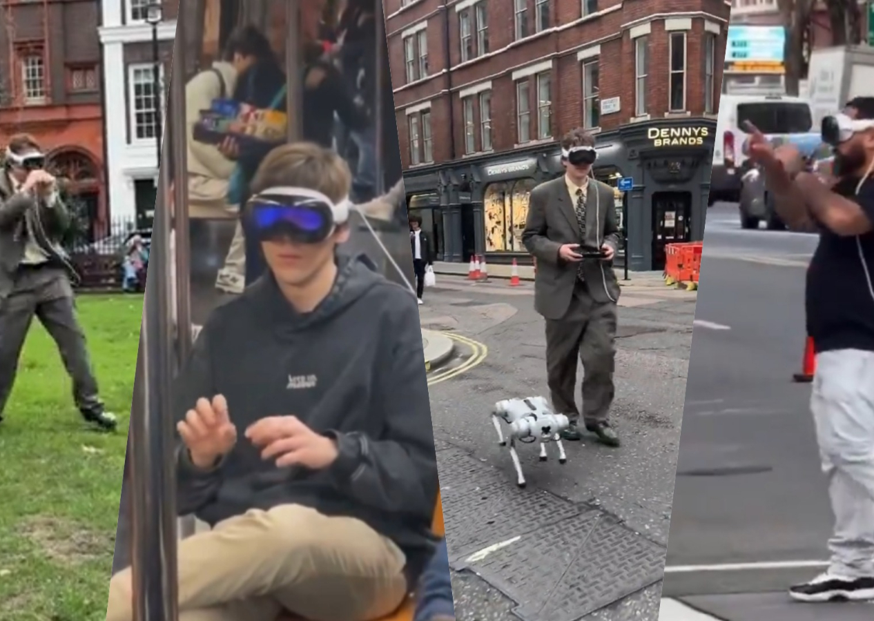 Apple Vision Pro çılgınlığı başladı: Trafikte, sokakta, metroda birbirinden ilginç görüntüler ortaya çıktı!