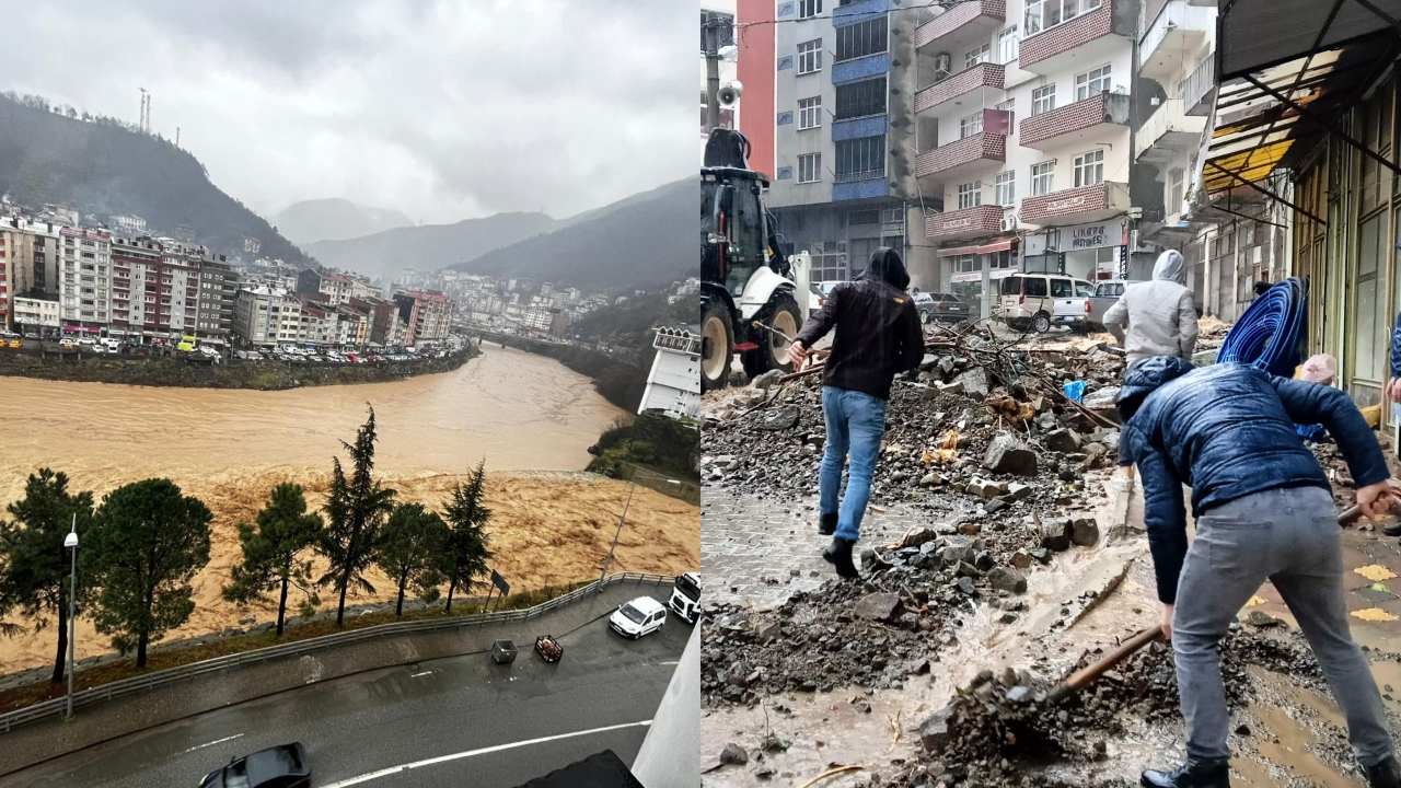 Artvin’de şiddetli yağış: Heyelan nedeniyle 2 bina tahliye edildi