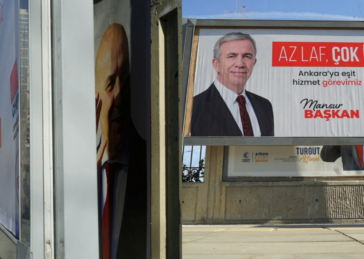 Sözde 'dürüst' seçim çalışması: Mansur Yavaş'tan Ankara'da Turgut Altınok'un pankartların engelleme!