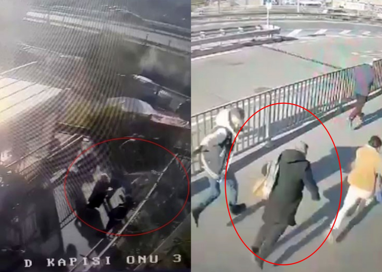 Çağlayan Adliyesi'ndeki terör saldırısında hayatını kaybeden Dilfıraz Karataş'ın vurulduğu anlar kamerada...