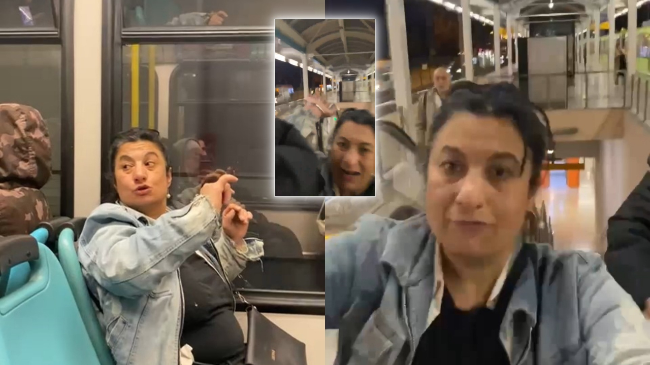 Alkollü kadın metroyu birbirine kattı, vatandaşlara saldırdı