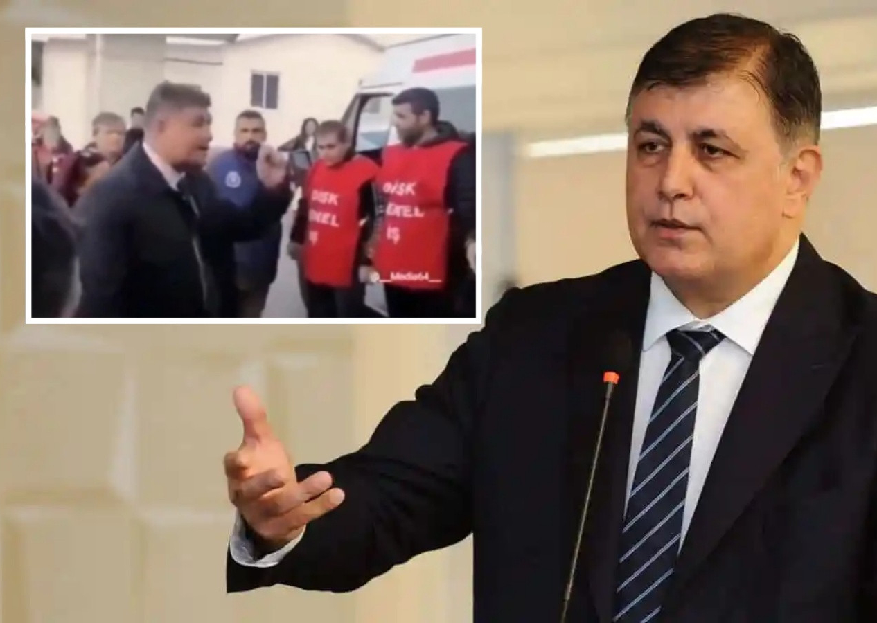 CHP'nin İzmir Büyükşehir Belediye Başkan Adayı Cemil Tugay, haklarını arayan işçileri tehdit etti!