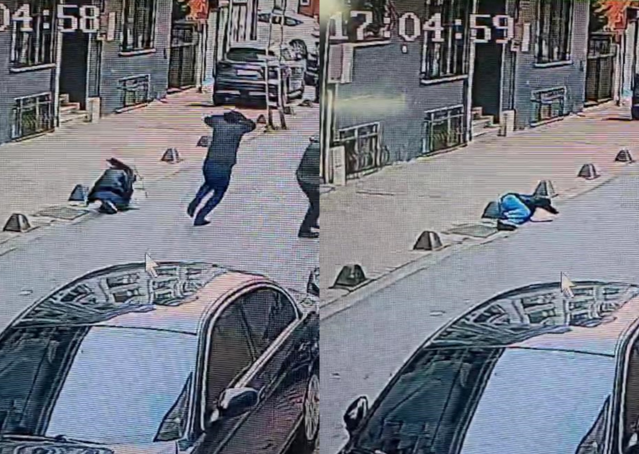 AK Parti'nin Küçükçekmece'de seçim çalışmasına yapılan saldırıda yeni görüntüler ortaya çıktı! Sokakta yürüyen Ebru Güneş'in vurulma anı böyle kaydedildi