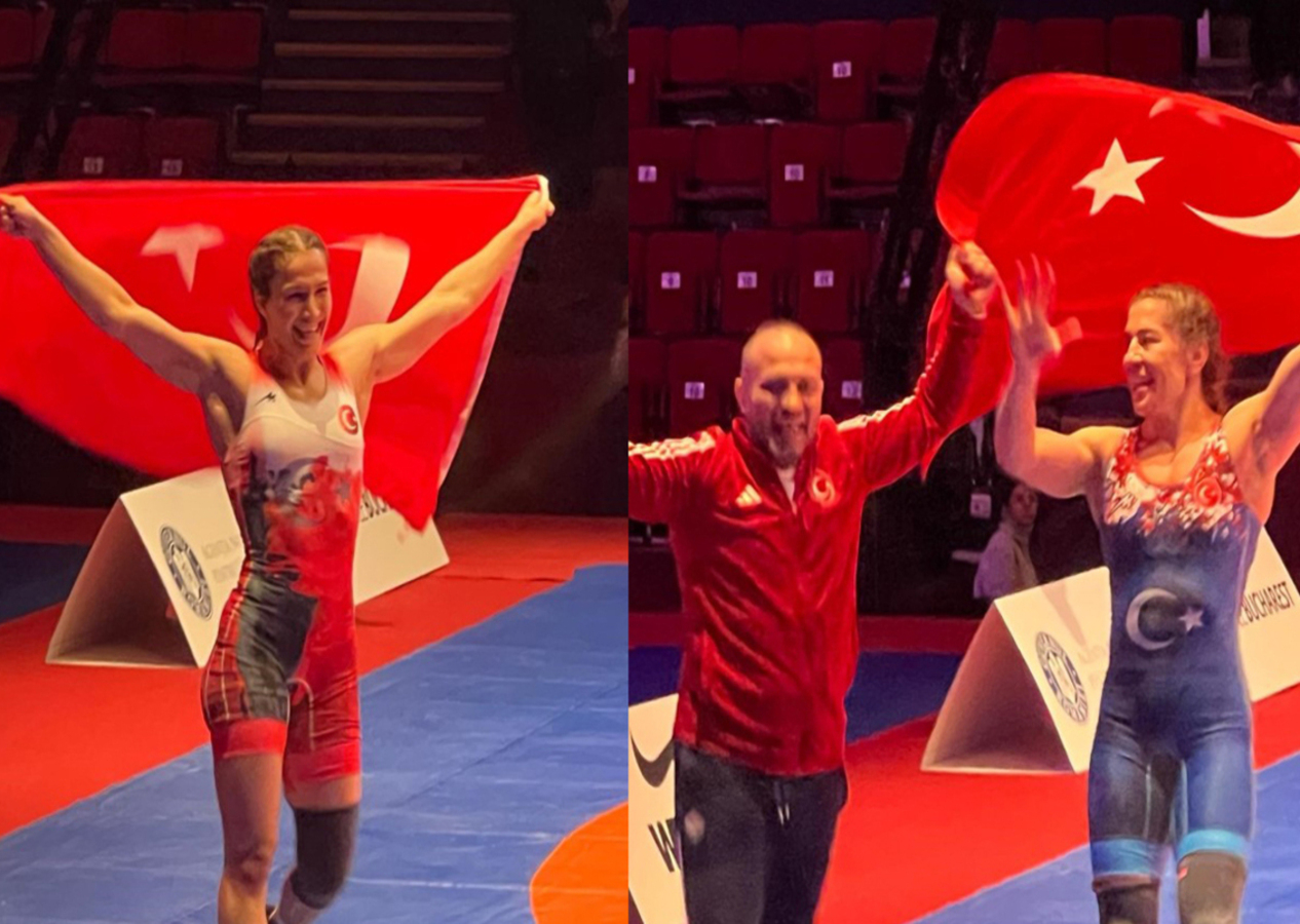 Buse Tosun Çavuşoğlu ve Yasemin Adar Yiğit'ten altın madalya!