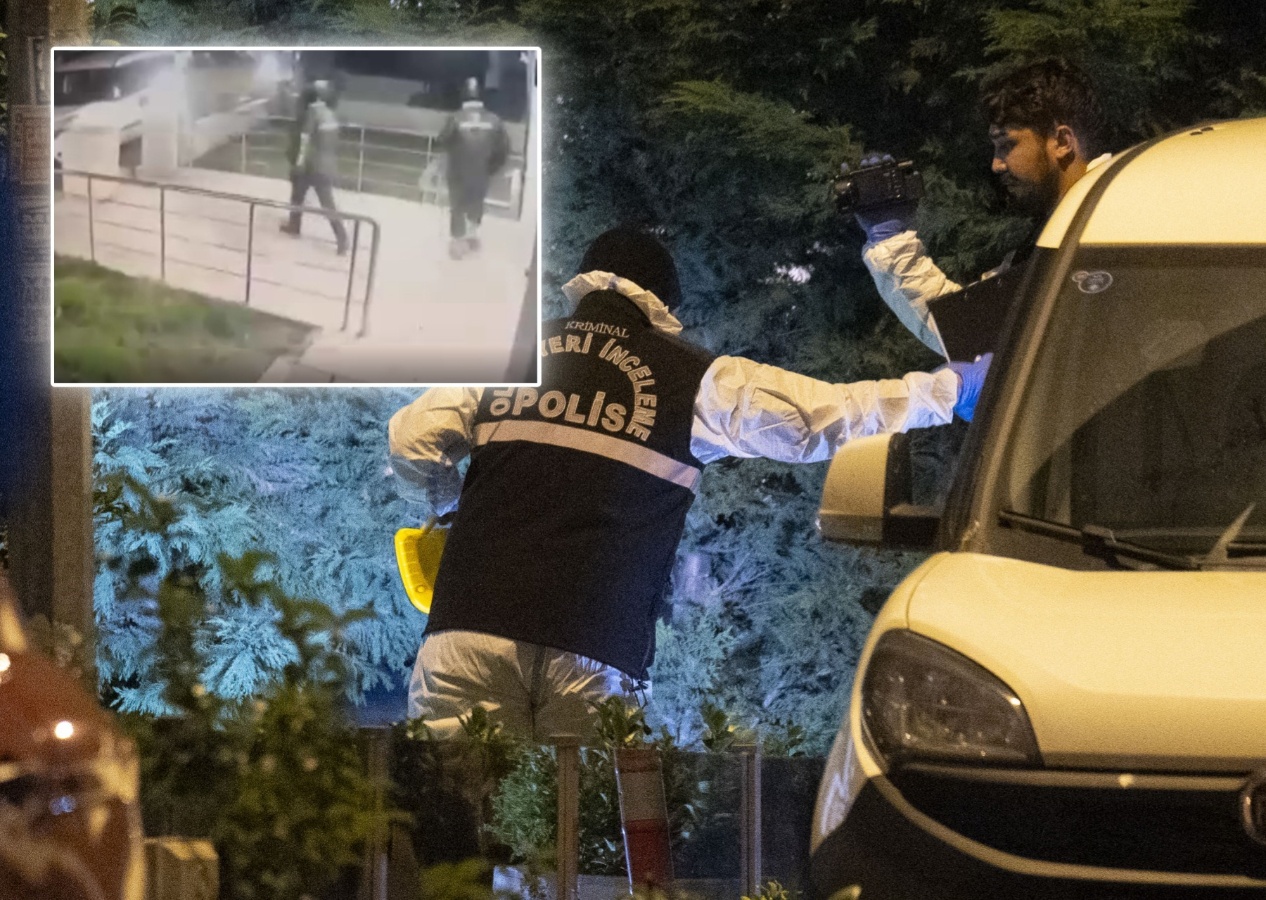 Pendik'te polis noktasına silahlı saldırı! Görüntüler ortaya çıktı: Kurye kıyafetiyle geldiler..