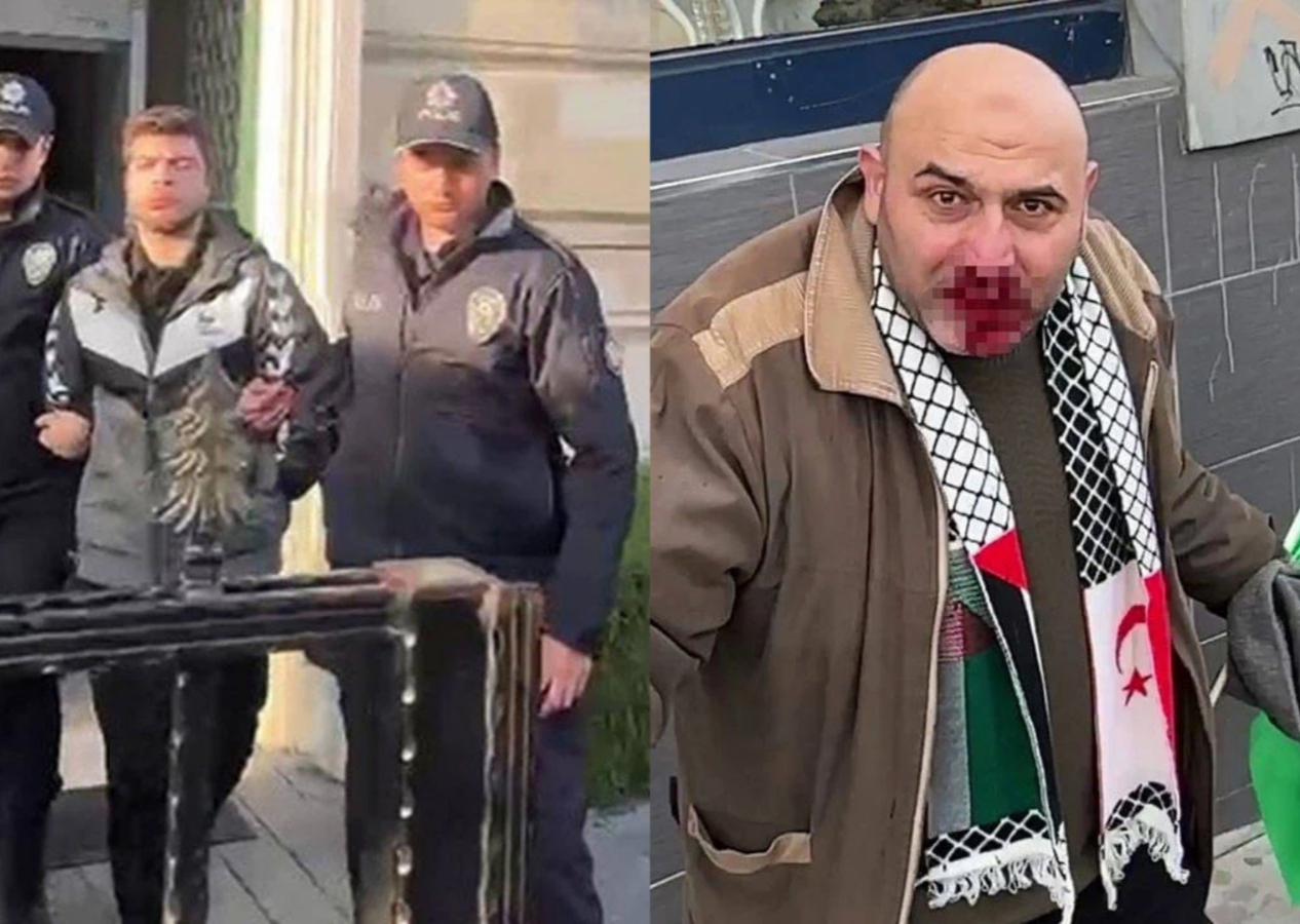 Filistin yürüyüşünde Kelime-i Tevhid bayrağı taşıyan adama saldırmıştı: İstenen ceza belli oldu