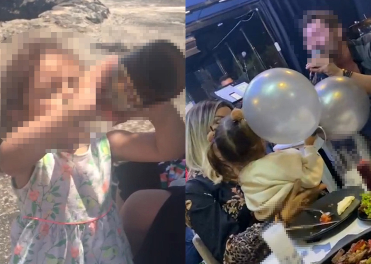 Böyle anne olmaz olsun! 3 yaşındaki kızını alkollü mekana götürüp içki içirdi
