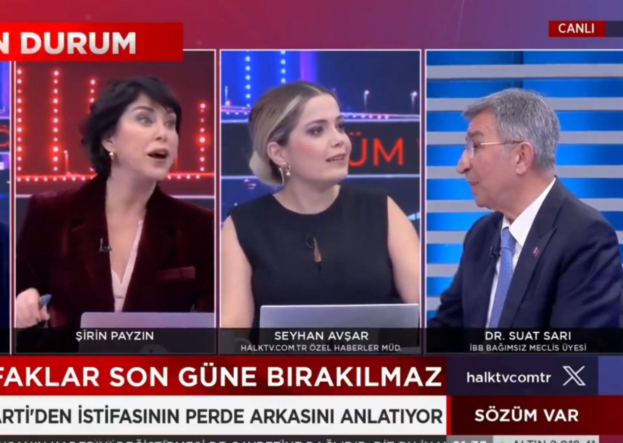 Şirin Payzın ve Seyhan Avşar, CHP'nin kanalı Halk TV'de DEM Parti savunuculuğu yaptı