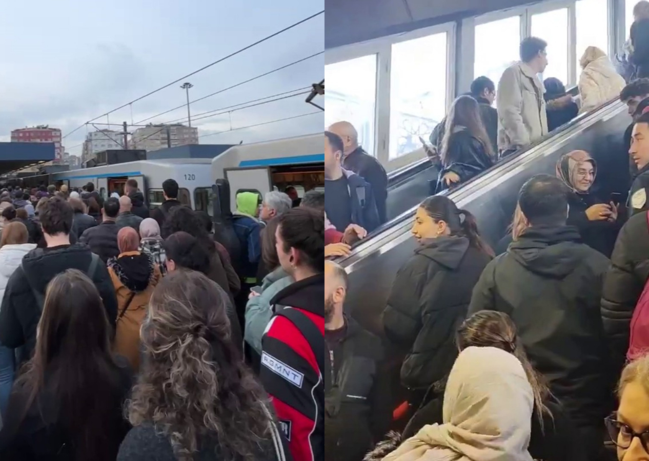 Önce metro bozuldu ardından yürüyen merdiven: İstanbullunun ulaşım çilesi...