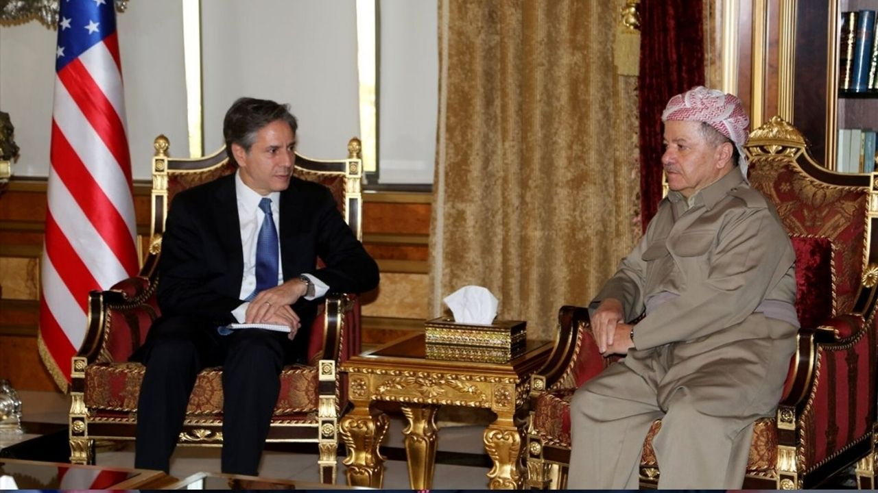 ABD Dışişleri Bakanı Blinken IKBY Başbakanı Barzani ile görüştü