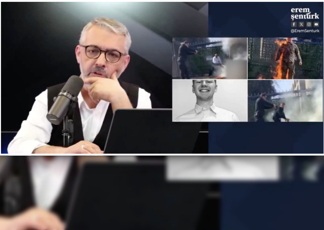Erem Şentürk Filistin için kendini ateşe veren Aaron Bushnell'i hedef aldı! "Gerizekalı mendebur gavur"