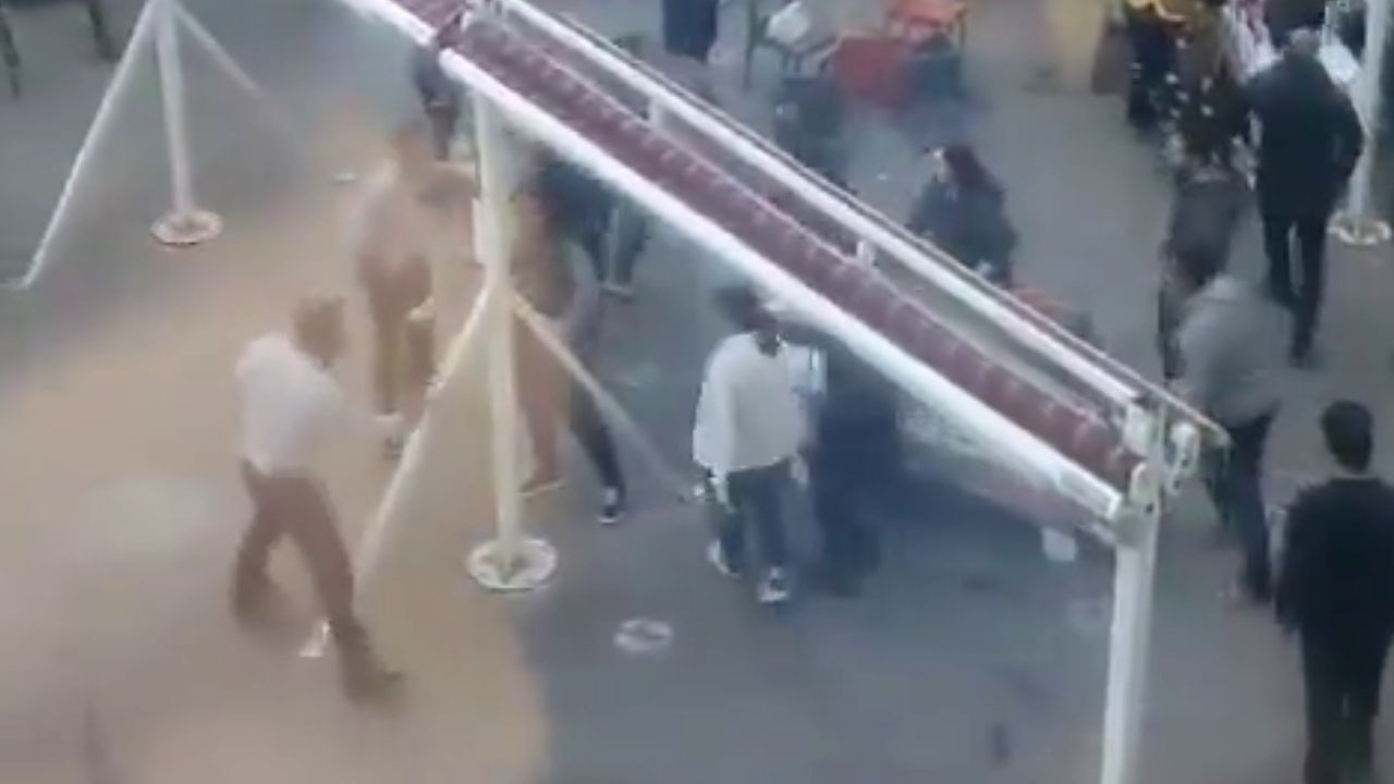 Denizli'de hastane kafeteryasına saldırıda 7 yaralı! İşte saldırıdan ilk görüntüler