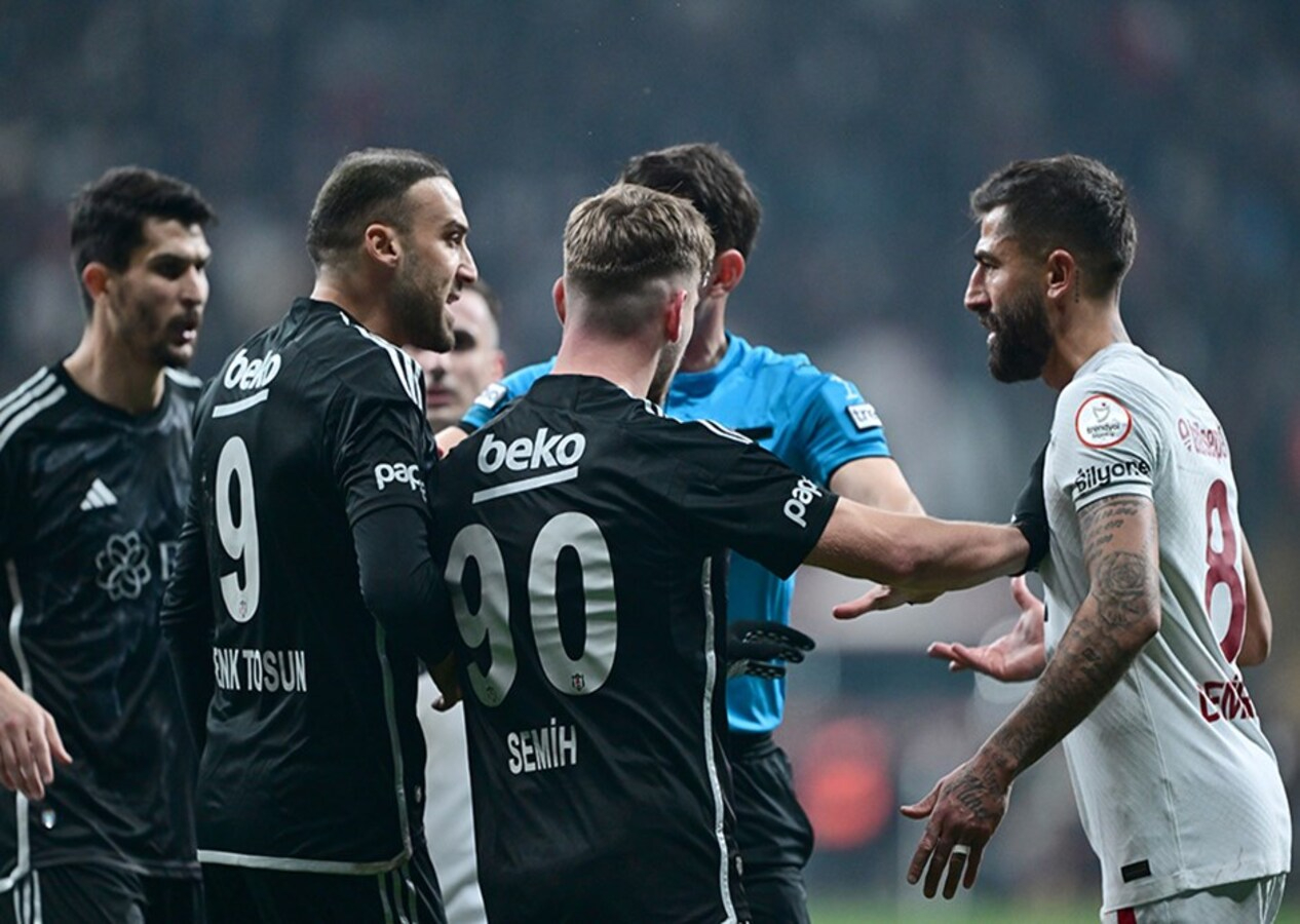 Derbide gerginlik! Cenk Tosun ile Kerem Demirbay birbirine girdi
