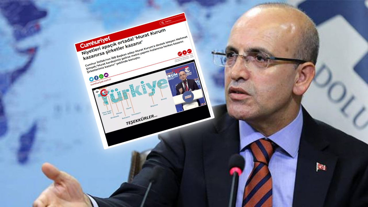 Cumhuriyet Gazetesi yine manipülasyon peşinde! Bakan Şimşek'in sözlerini alenen çarpıttılar