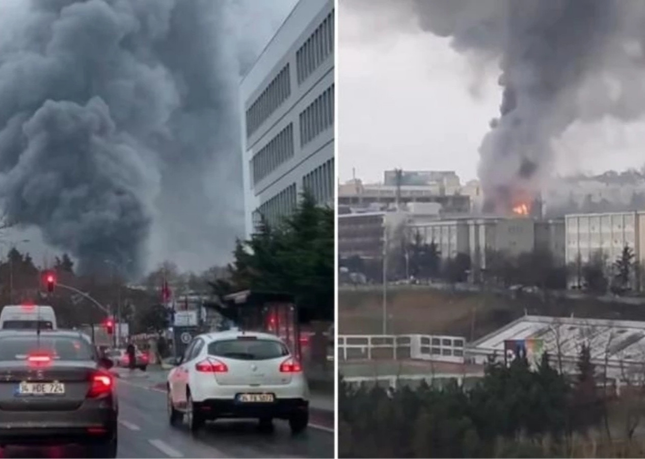 İstanbul Teknik Üniversitesi (İTÜ) Ayazağa kampüsünde yangın!