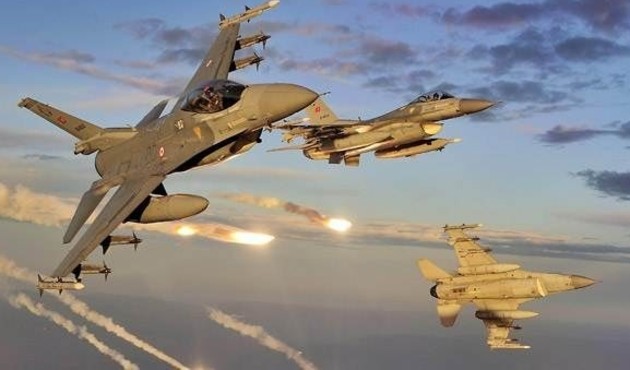 TSK'dan flaş açıklama! F-16'lar PKK'lı grubu yok etti...