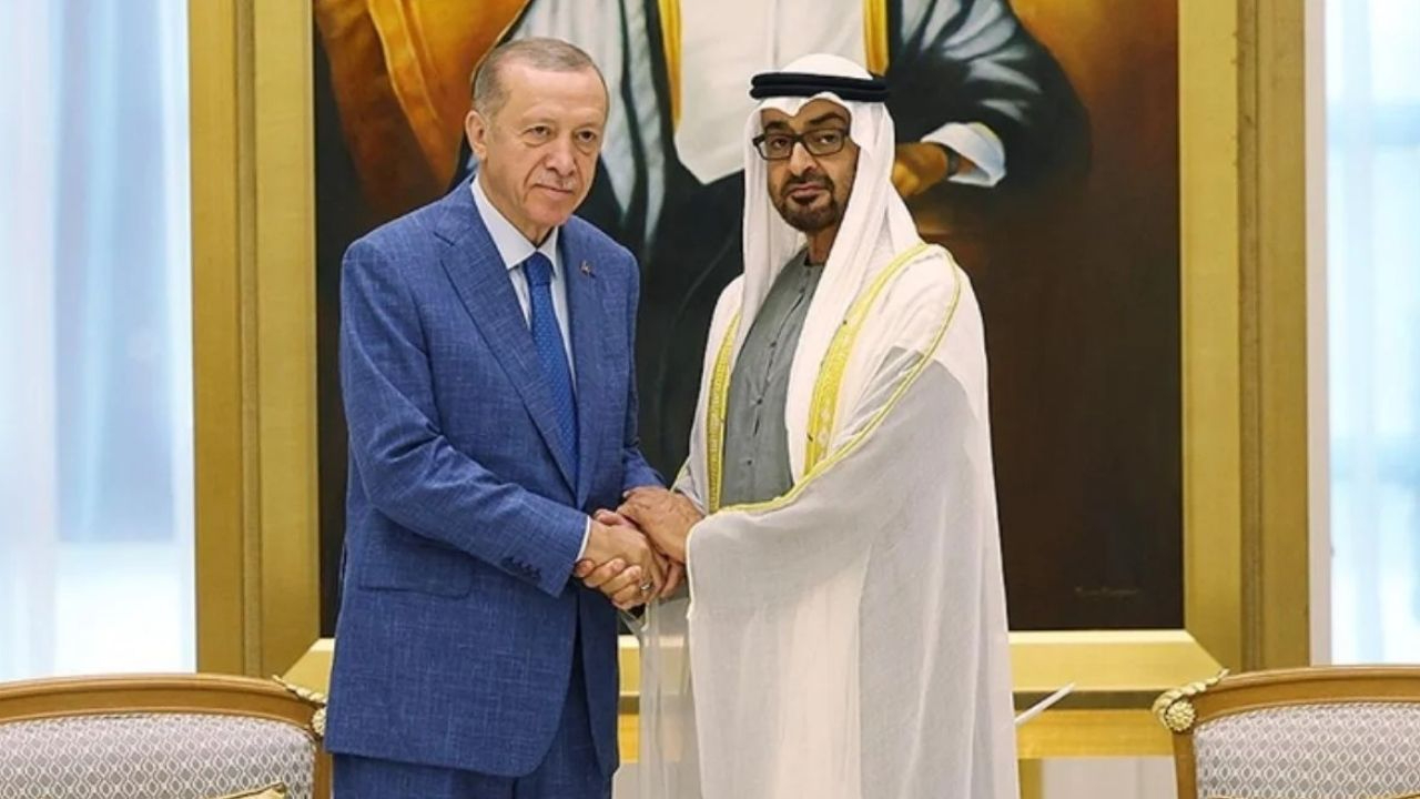 Cumhurbaşkanı Erdoğan BAE Emiri Al Nahyan ile görüştü