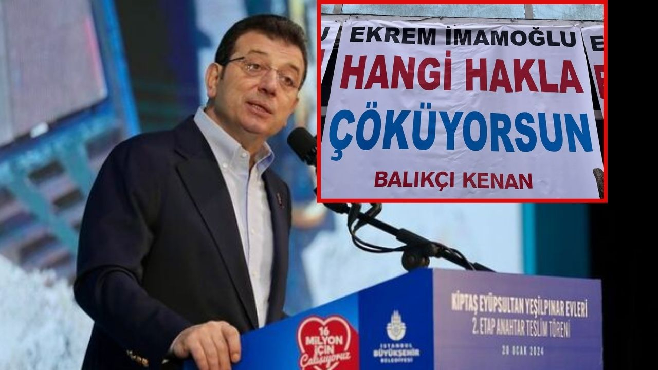 Balıkçı Kenan'dan şoke eden iddia: "Yapmadığı kötülük kalmadı İmamoğlu tapumuza çöktü"