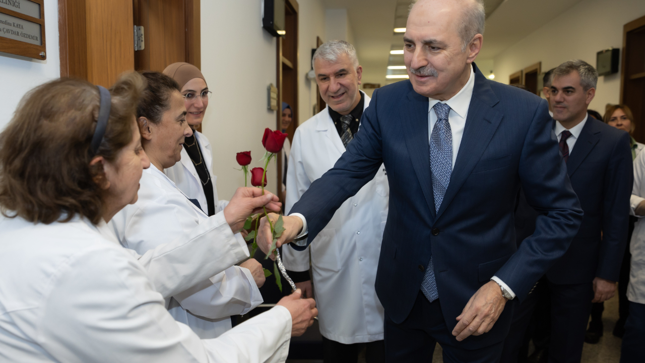 TBMM Başkanı Kurtulmuş 14 Mart Tıp Bayramı'nda Meclis Hastanesi'ni ziyaret etti