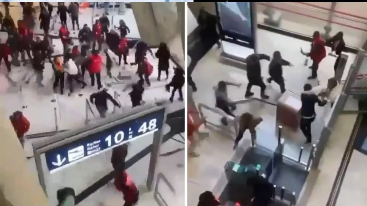 Teröristin Türkiye'ye iadesini engellemeye çalışan PKK yandaşları, Fransa'da havalimanı bastı