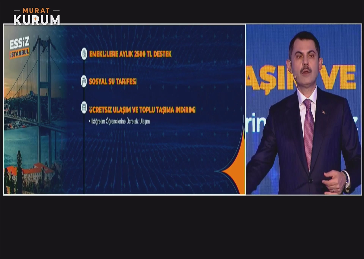Cumhur İttifakı İBB Başkan Adayı Murat Kurum İstanbul için "Acil Eylem Planı"nı açıkladı