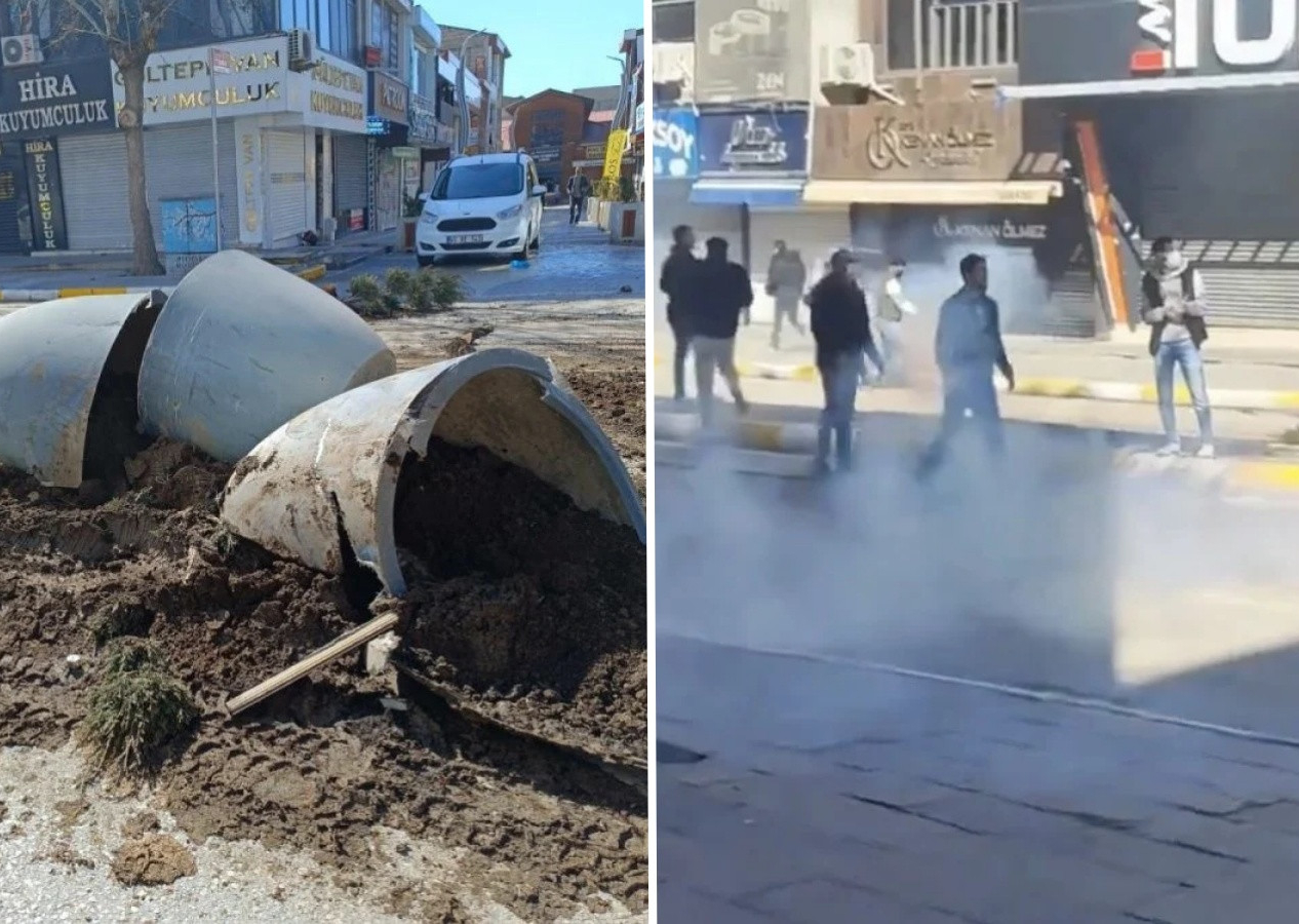 Mazbatayı alamayan Abdullah Zeydan ve destekçileri Van'ı karıştırdı! Sokaklar savaş alanına döndü...