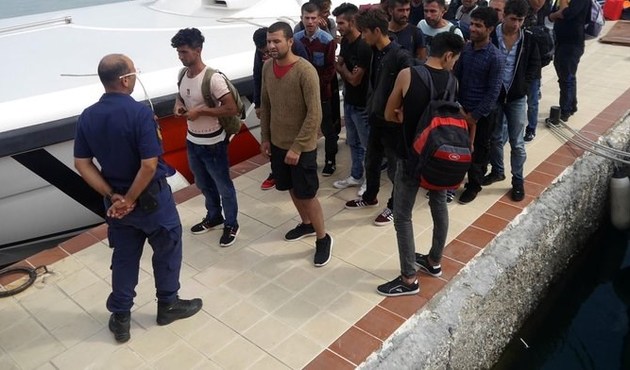 Çanakkale'de 31 kaçak göçmen yakalandı...
