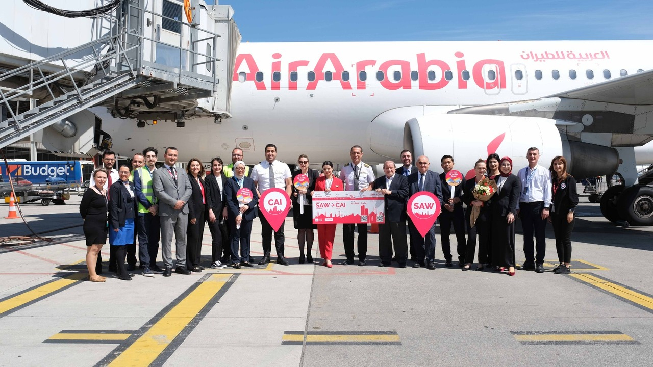 Sabiha Gökçen Havalimanı’ndan Air Arabia Egypt ile Kahire uçuşları başladı!
