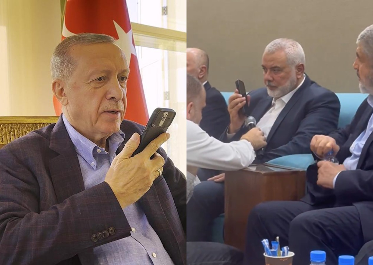 Cumhurbaşkanı Recep Tayyip Erdoğan'dan Hamas lideri İsmail Haniyye'ye taziye telefonu!
