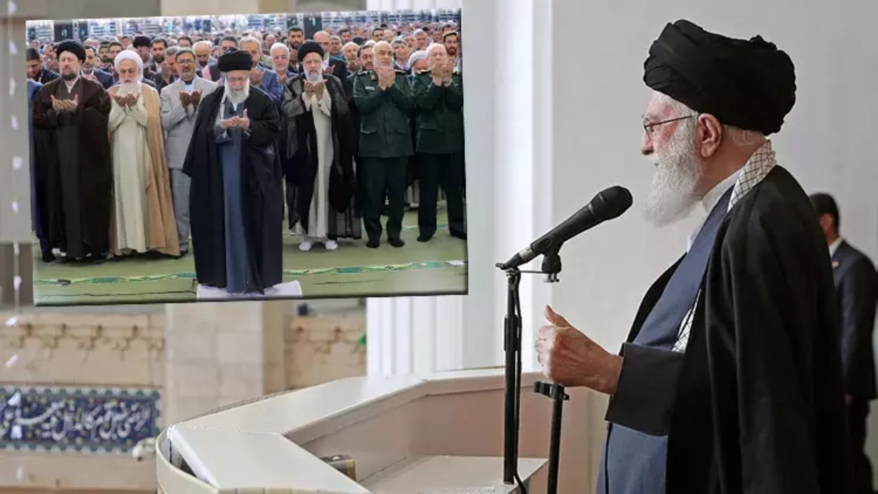 İran Dini Lideri Hamaney bayram hutbesinde son noktayı koydu! "Şeytani rejim hata yaptı, cezalandırılacak"