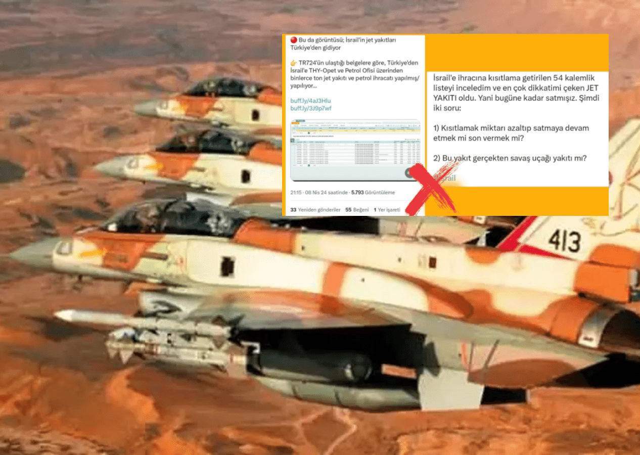 İletişim Başkanlığı'ndan "İsrail'in jet yakıtları Türkiye'den gidiyor" iddiasına yalanlama!
