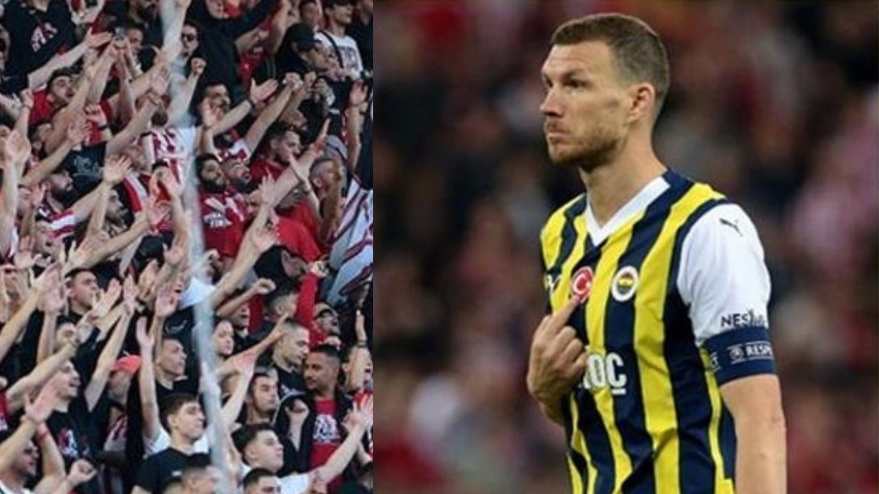 Fenerbahçeli Edin Dzeko'dan Türk bayraklı tepki!