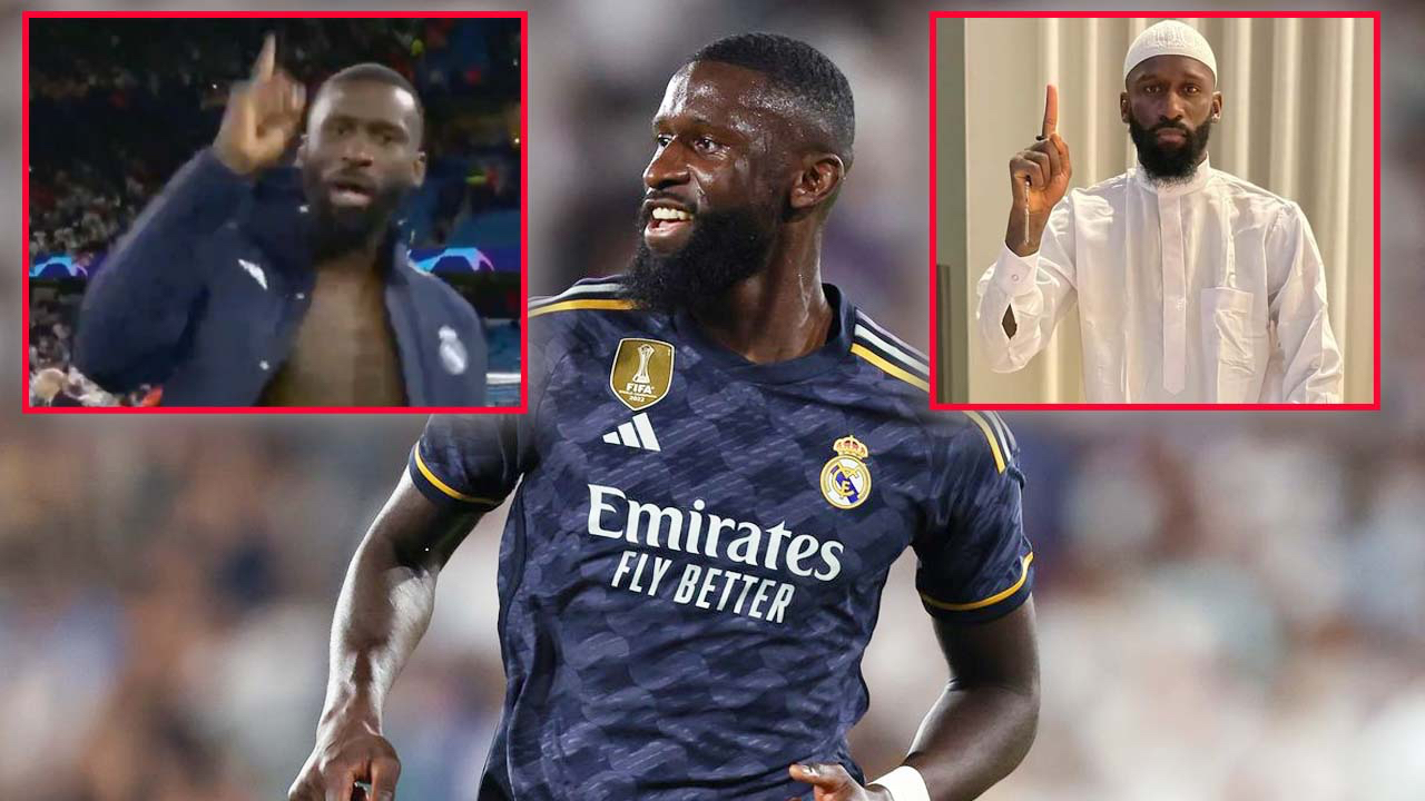 Şampiyonlar Ligi'nde geceye damga vuran Antonio Rüdiger'den tekbirli sevinç! Tüm dünya bunu konuşuyor