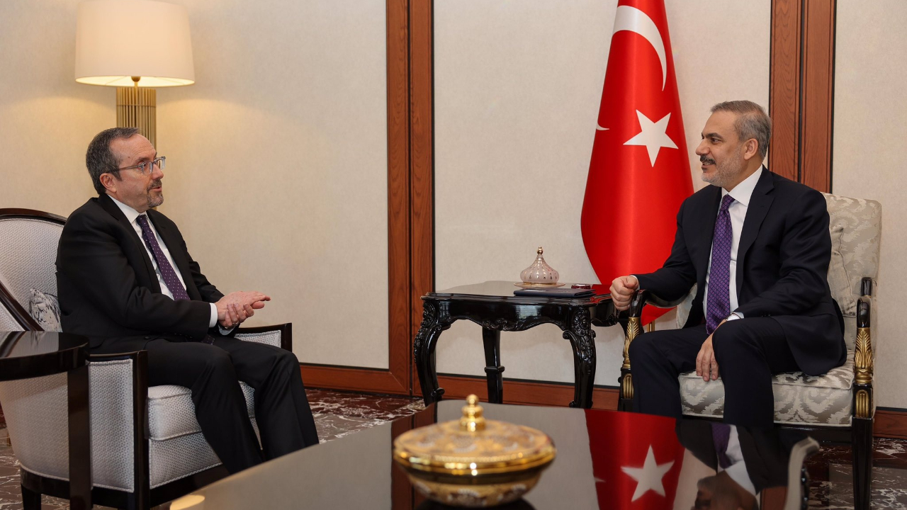 Dışişleri Bakanı Fidan, ABD Dışişleri Bakanlığı Müsteşarı Bass'ı kabul etti