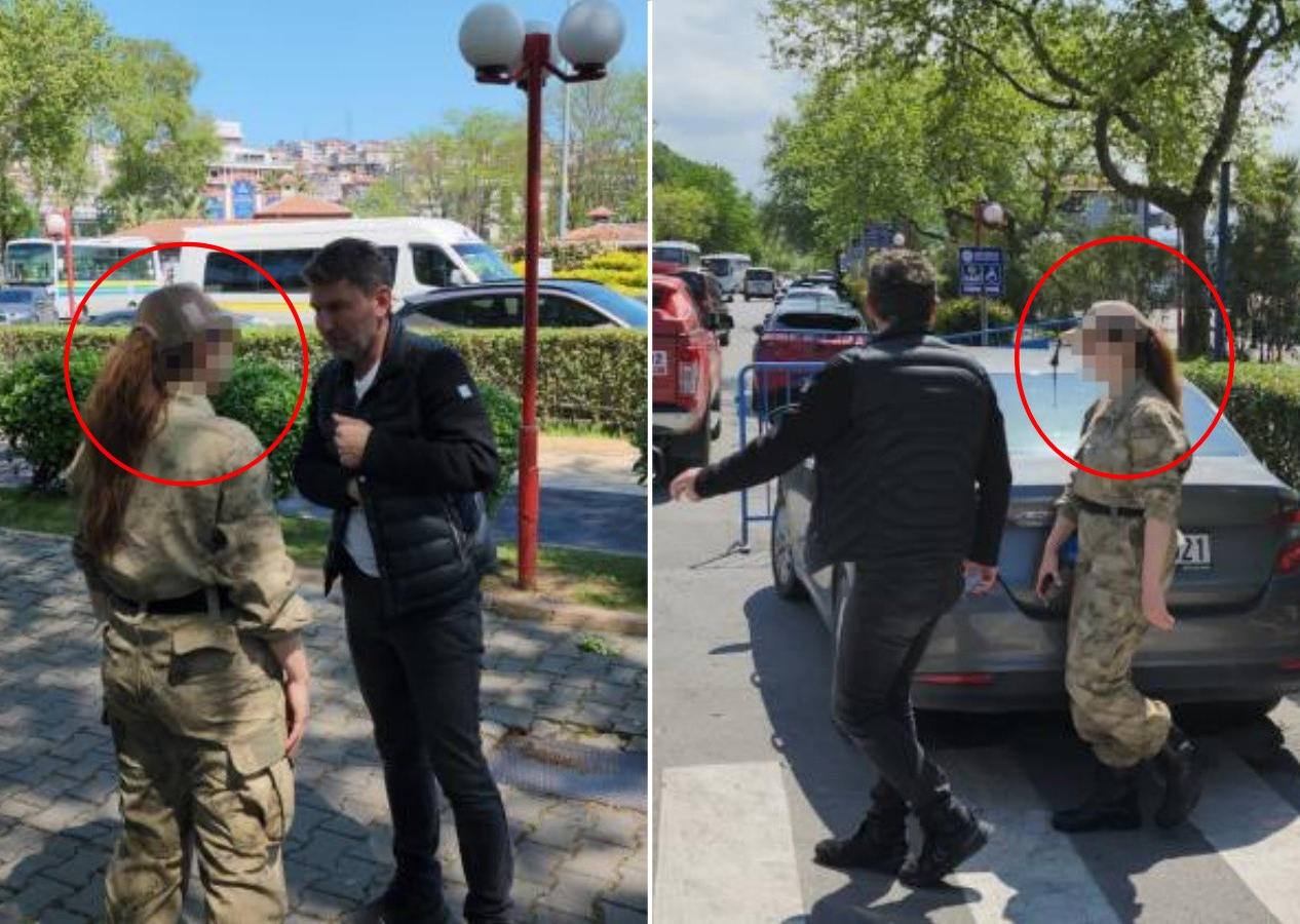 Jandarma üniformasıyla esnafa GBT kontrolü yaparken yakalandı! Kadının asıl mesleği şaşırttı...