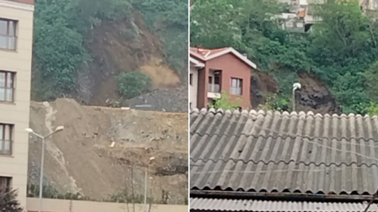 30 bina ve 114 kişi tahliye edildi... Gaziosmanpaşa’da yaşanan toprak kayması kamerada!