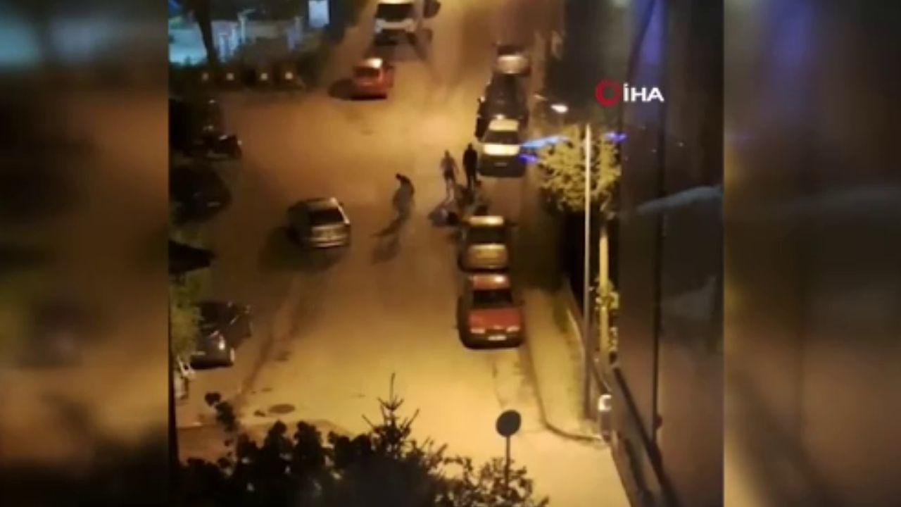 Safranbolu'da tekme tokat kavga anı kamerada