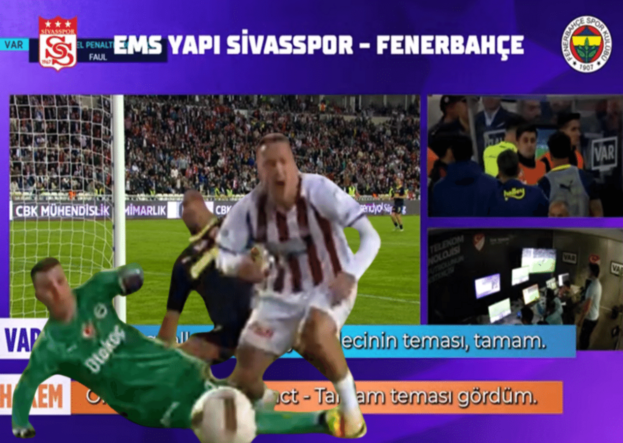 TFF, tartışma yaratan Sivasspor - Fenerbahçe maçının VAR kayıtlarını açıkladı: İşte hakemler arasında geçen o konuşma...
