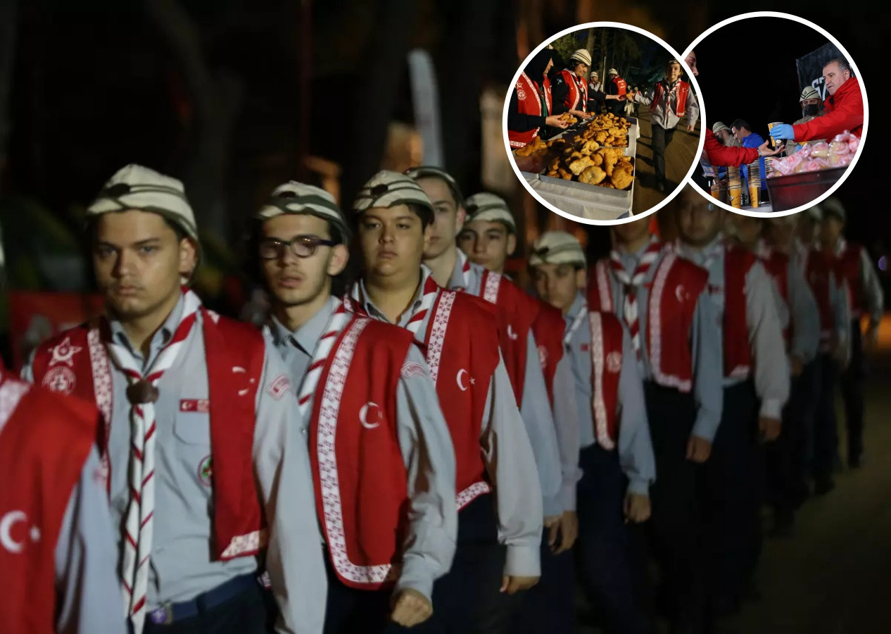 Çanakkale Kara Savaşları'nın 109. yılı: 57. Alay Vefa Yürüyüşü düzenlendi! Saçlarına kına yakılan gençler asker çorbası içti...